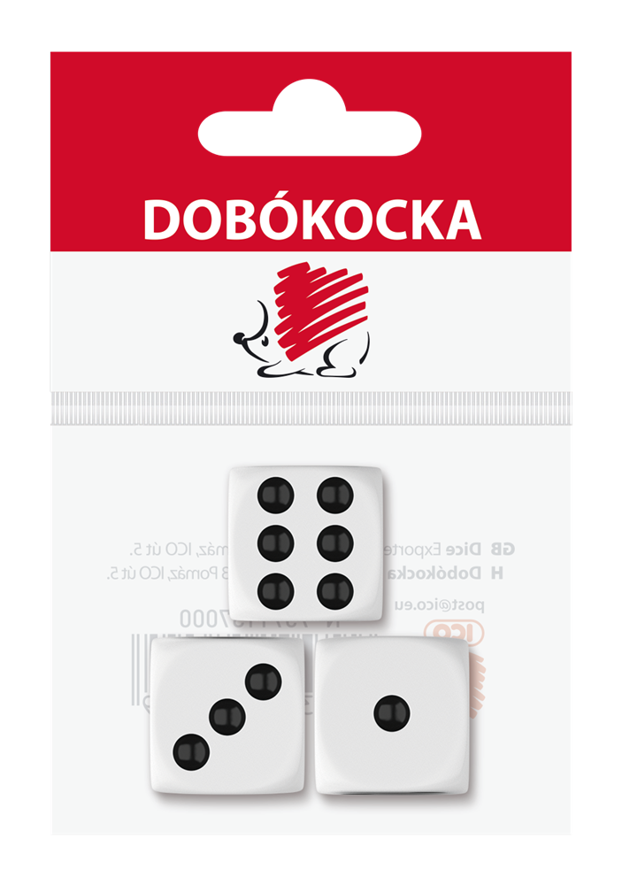 ICO Süni 3 db dobókocka