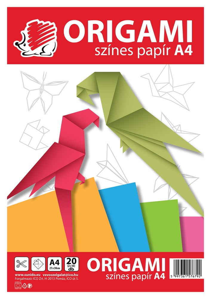 ICO Süni A4 20 lap origami lapok