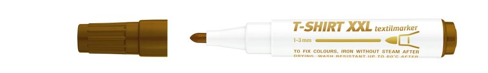 ICO D10 XXL barna textilmarker rostirón