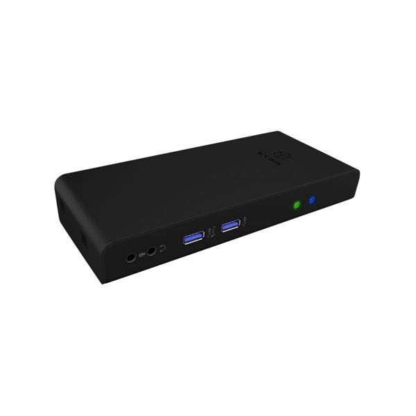 ICY BOX DockingStation 11-in-1 USB3.0 dokkoló fekete