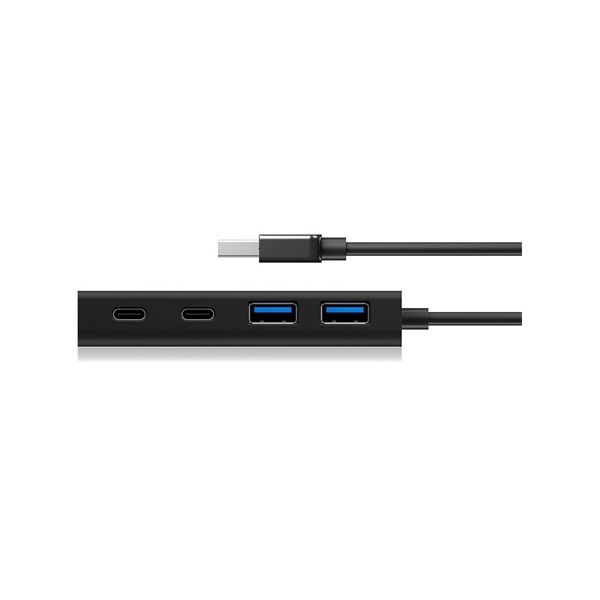 ICY BOX IB-HUB1426-U3 4-portos USB-C USB3.0 hub fekete