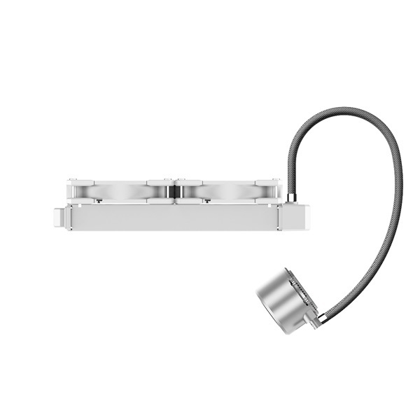 ID-Cooling CPU Water Cooler - FROSTFLOW X 240 LITE SNOW (35,2dB; max. 129,39 m3/h; 2x12cm, fehér LED)