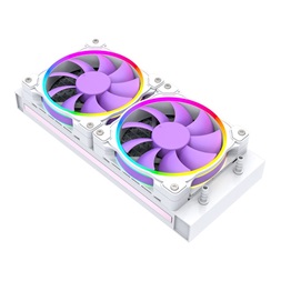 ID-Cooling CPU Water Cooler - PINKFLOW 240 DIAMOND PURPLE (16,3-33,5dB; max. 93,78 m3/h; 2x12cm)