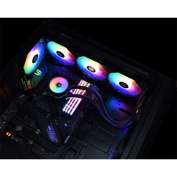 ID-Cooling CPU Water Cooler - ZOOMFLOW 360 XT (25dB; max. 115,87 m3/h; 3x12cm, A-RGB LED)