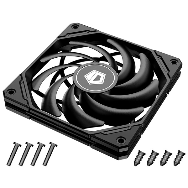 ID-Cooling Cooler 12cm - NO-12015-XT BLACK (13.8-31.2dB; max. 92.76 m3/h, 4pin csatlakozó, PWM)