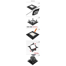 ID-Cooling Cooler Rögzítőkészlet - Vízhűtéshez KIT-AIO-LGA1217 (Intel LGA1700/1200/115X kompatibilis)