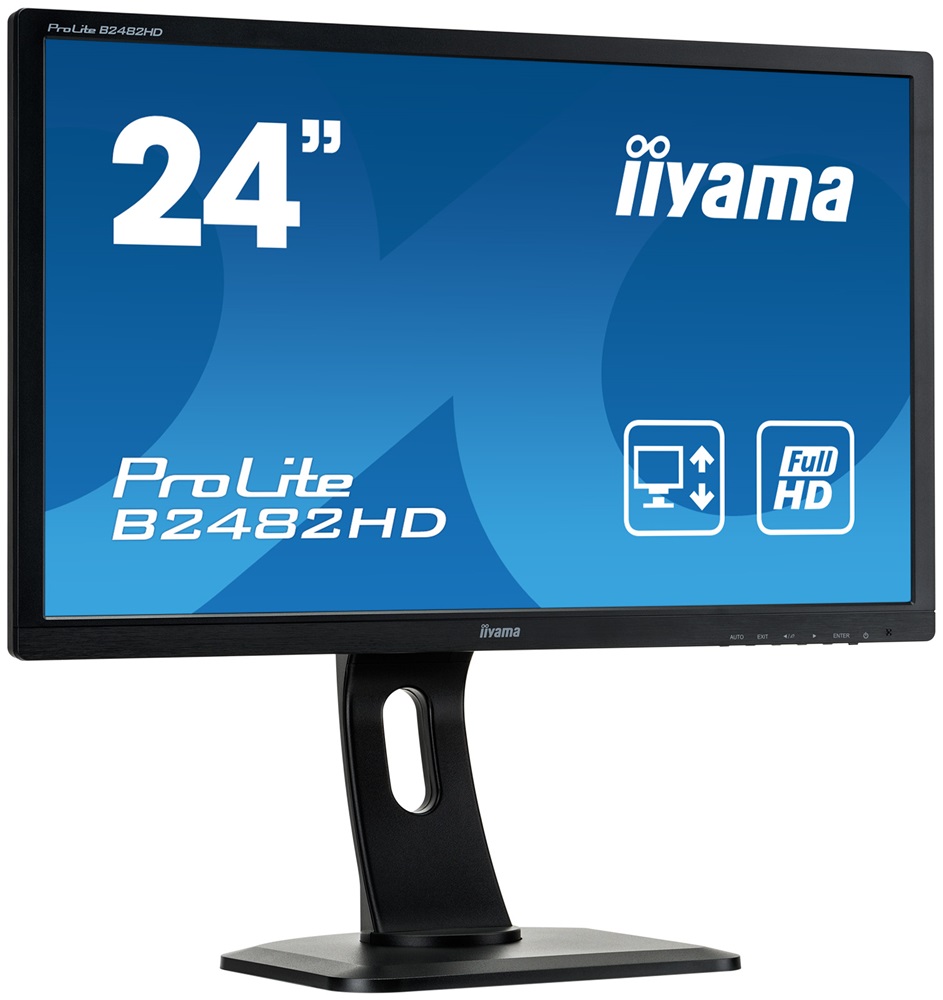 IIYAMA 24" ProLite B2482HD FHD TN DVI/VGA monitor (Használt A)