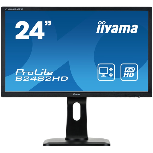 IIYAMA 24" ProLite B2482HD FHD TN DVI/VGA monitor (Használt A)
