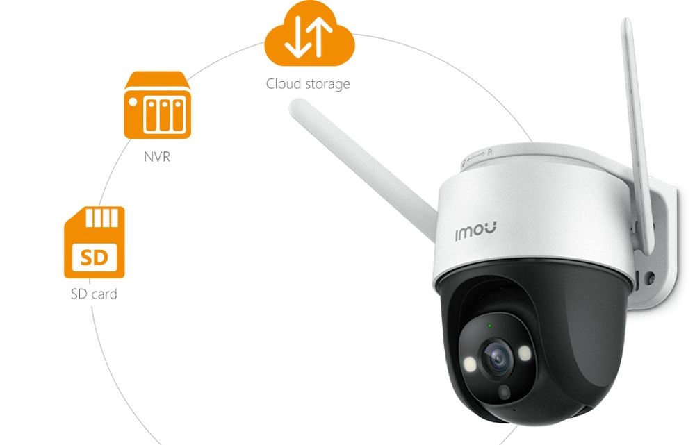 IMOU Cruiser kültéri 2MP, H265, 3.6mm (89°), IR30m, mikrofon/hangszóró, SD, fix lencsés Wi-Fi PT kamera