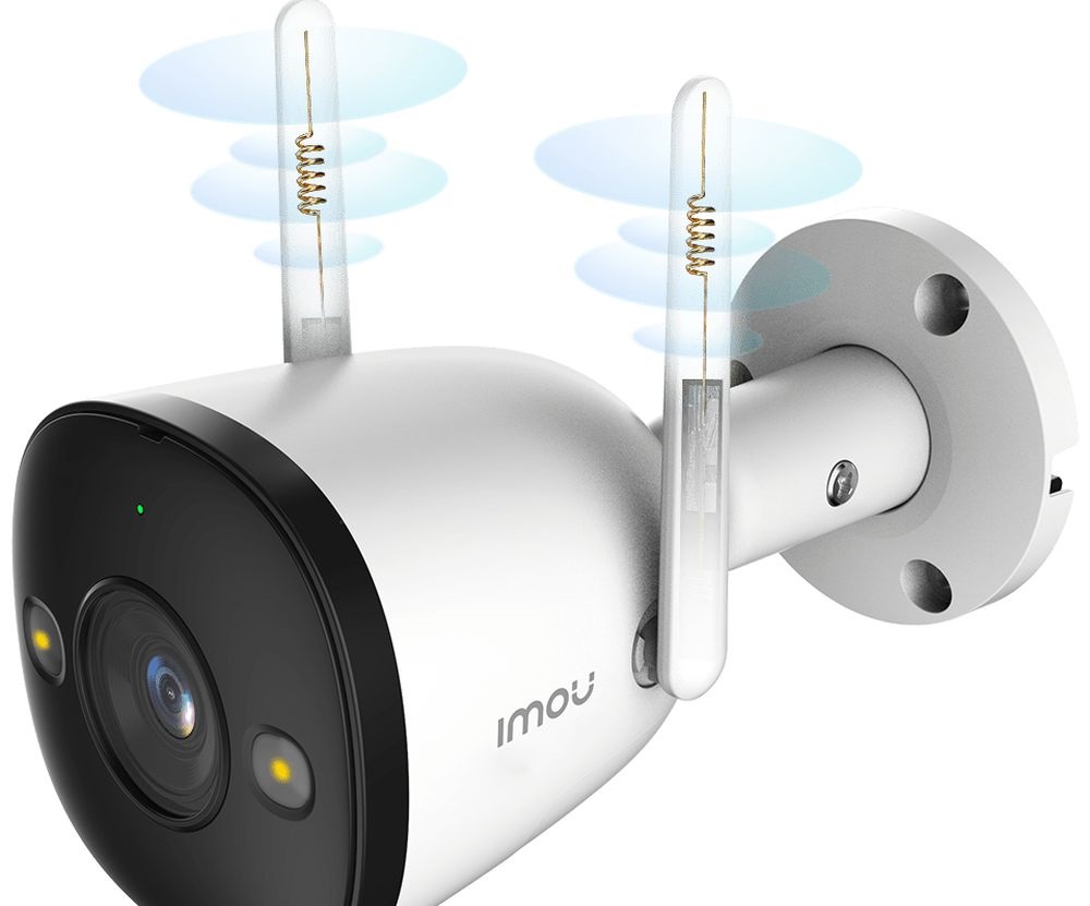 IMOU IPC-F22FEP, Bullet 2E, 2MP, kültéri, Full color, LED30m, mikrofon, 12VDC, IP wifi csőkamera