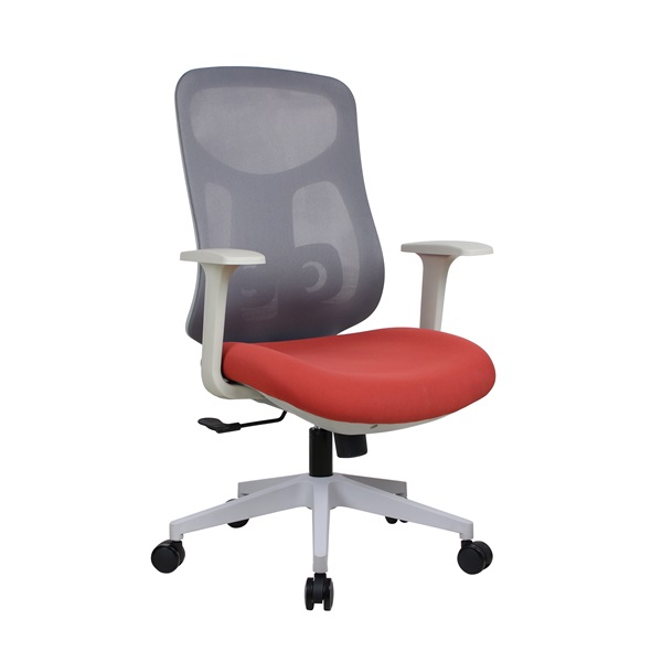 IRISOffice Avalon narancs/szürke ergonómikus, szövet-hálós irodai forgószék háttámasszal