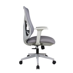 IRISOffice Avalon szürke/fekete ergonómikus, szövet-hálós irodai forgószék háttámasszal