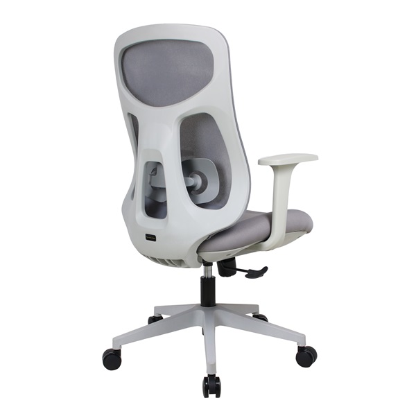IRISOffice Avalon szürke/fekete ergonómikus, szövet-hálós irodai forgószék háttámasszal