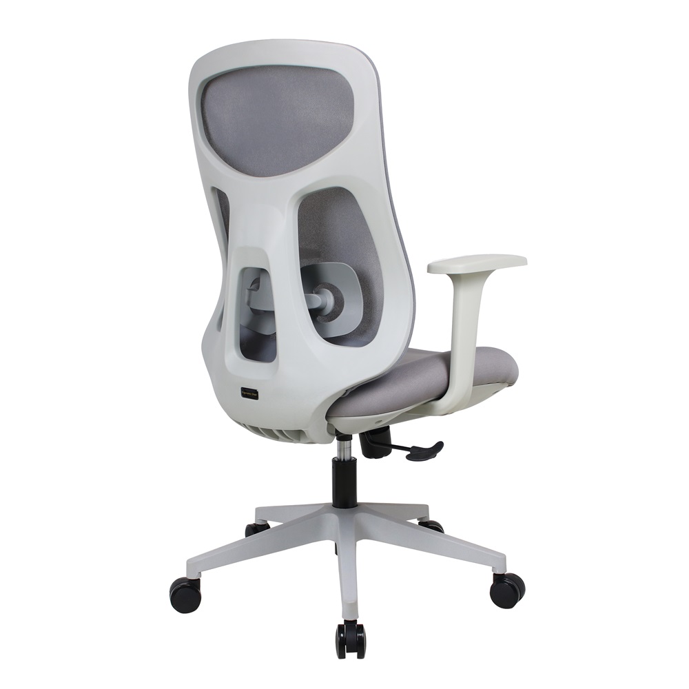 IRISOffice Avalon szürke/fekete ergonómikus, szövet-hálós irodai forgószék háttámasszal