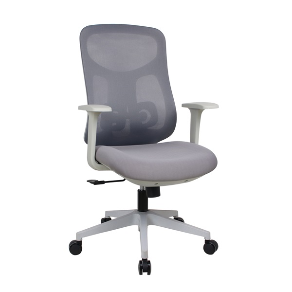 IRISOffice Avalon szürke/fekete ergonómikus, szövet-hálós irodai forgószék háttámasszal