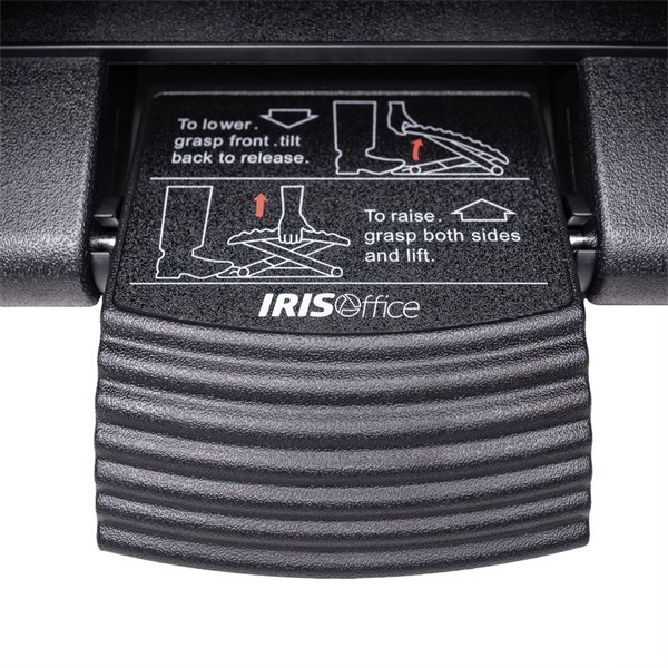 IRISOffice  FR-300-BK fekete lábtámasz (Újracsomagolt)