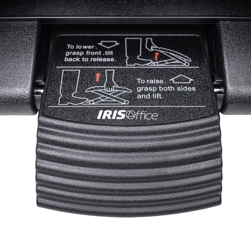 IRISOffice  FR-300-BK fekete lábtámasz (Újracsomagolt)