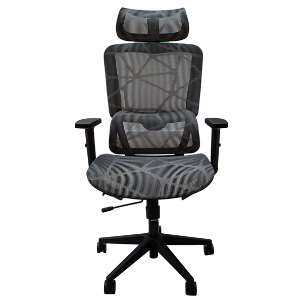 IRISOffice Helix szürke ergonómikus, szövet-hálós irodai forgószék fej és háttámasszal