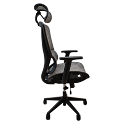 IRISOffice Helix szürke ergonómikus, szövet-hálós irodai forgószék fej és háttámasszal