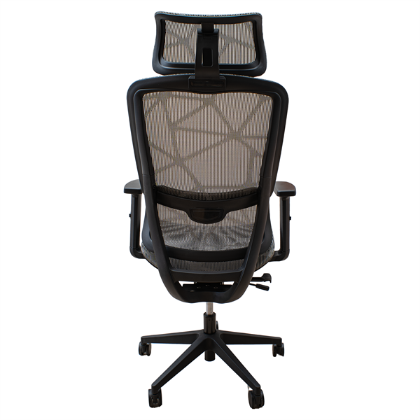 IRISOffice Helix szürke ergonómikus, szövet-hálós irodai forgószék fej és háttámasszal