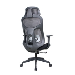 IRISOffice Mirage fekete ergonómikus, szövet-hálós irodai forgószék fej és háttámasszal
