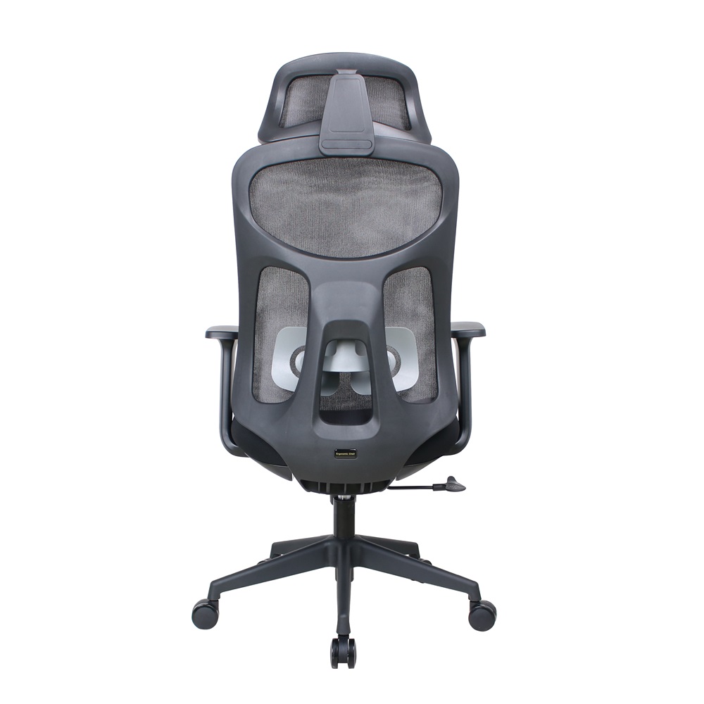 IRISOffice Mirage fekete ergonómikus, szövet-hálós irodai forgószék fej és háttámasszal