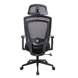 IRISOffice Nimbus fekete ergonómikus, szövet-hálós irodai forgószék fej és háttámasszal