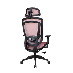IRISOffice Nimbus piros ergonómikus, szövet-hálós irodai forgószék fej és háttámasszal