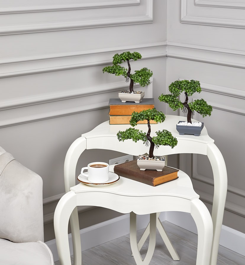 IRIS E5660 BONSAI dekoráció művirággal cserépben 10x22cm