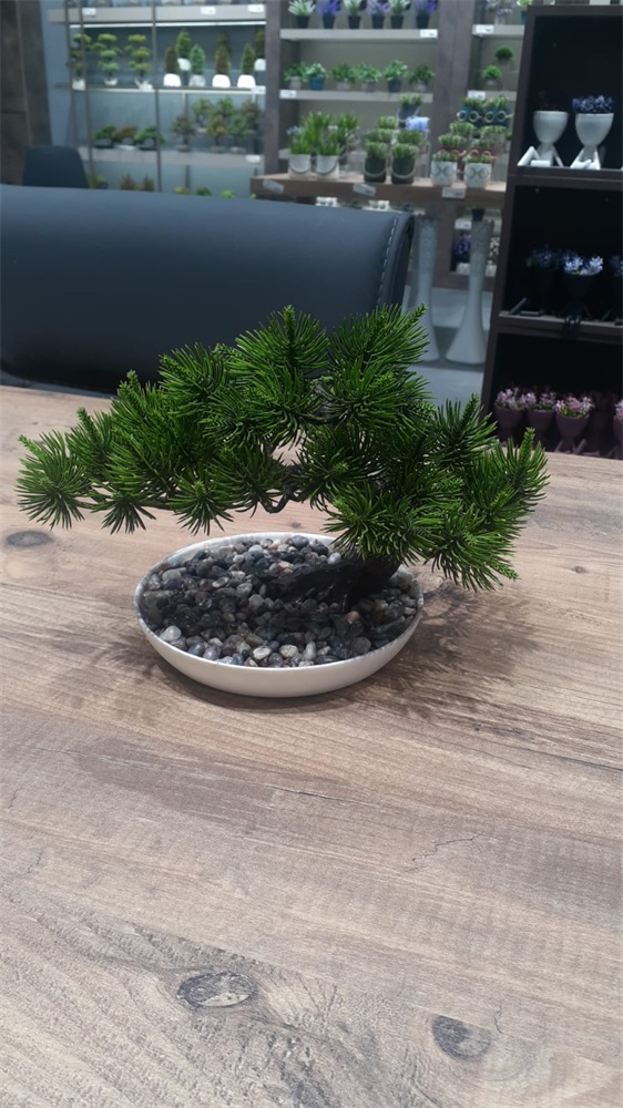 IRIS E5778 BONSAI dekoráció művirággal cserépben 25x18cm