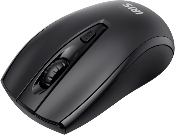 IRIS E-24 vezeték nélküli fekete egér