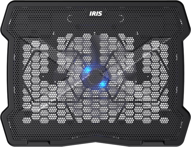 IRIS L-13 fekete notebook hűtőpad