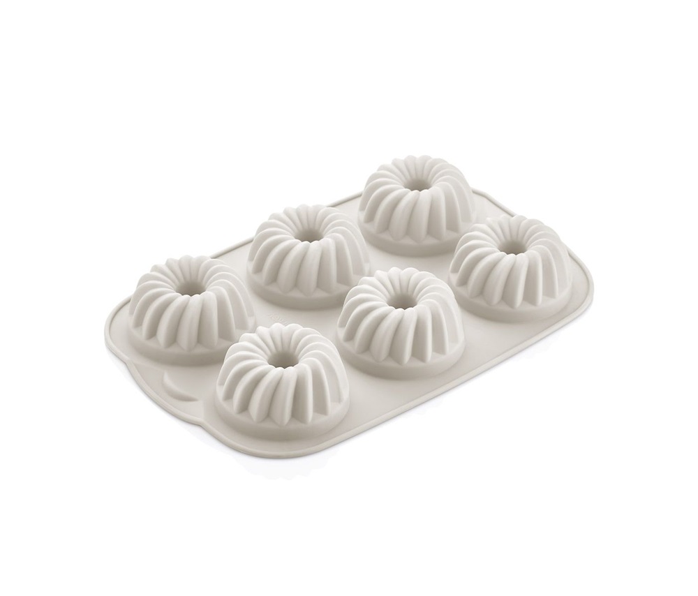 IRIS MIX szilikon muffin sütőforma 6 darabhoz, szürke, fekete vagy piros színű SL-3207