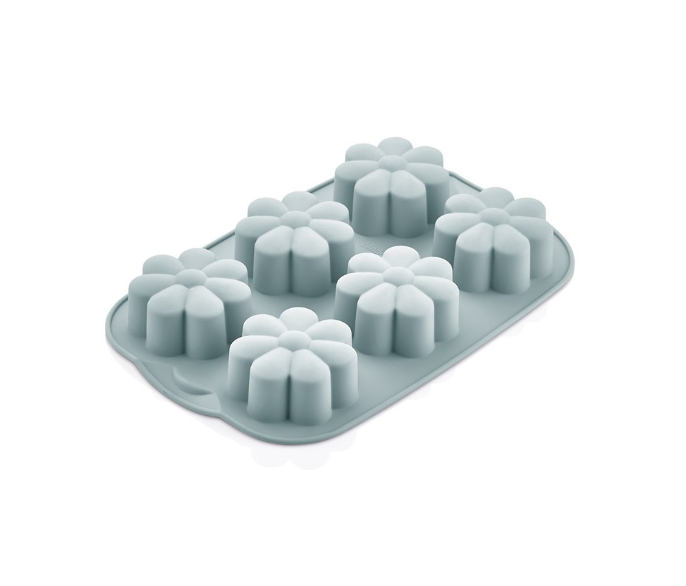 IRIS MIX szilikon muffin sütőforma 6 darabhoz, szürke, fekete vagy piros színű SL-3207