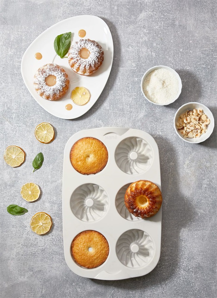IRIS MIX szilikon muffin sütőforma 6 darabhoz, szürke, fekete vagy piros színű SL-3207