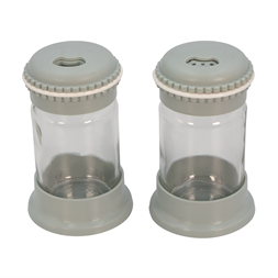 IRIS Macaron Salt&Pepper üveg fűszerszóró szett 2*105ml, rószaszín, fehér, szürke vagy kék színű HN-1139
