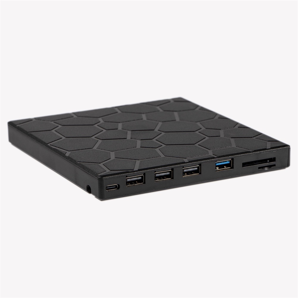 IRIS ROCK EXTERNAL külső Blu-Ray író, 8in1, USB 3.0, Read/write:CD/VCD/DVD/BD, tálcás, DVD-RW, fekete