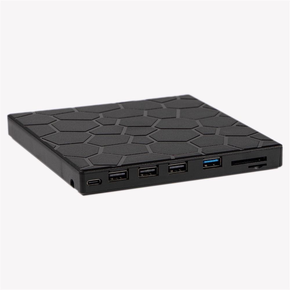 IRIS ROCK EXTERNAL külső DVD író, 8in1, USB 3.0, Read/write:CD/VCD/DVD, tálcás, DVD-RW, fekete