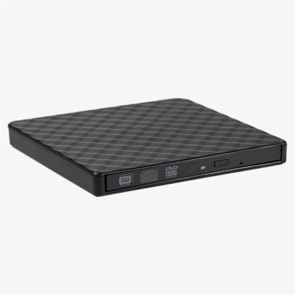 IRIS SQUARE EXTERNAL külső DVD író, USB 3.0, Read/write:CD/VCD/DVD, tálcás, DVD-RW, fekete