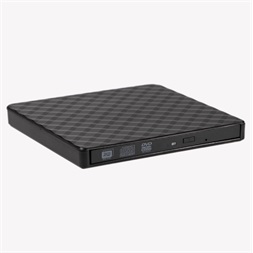 IRIS SQUARE EXTERNAL külső DVD író, USB 3.0, Read/write:CD/VCD/DVD, tálcás, DVD-RW, fekete