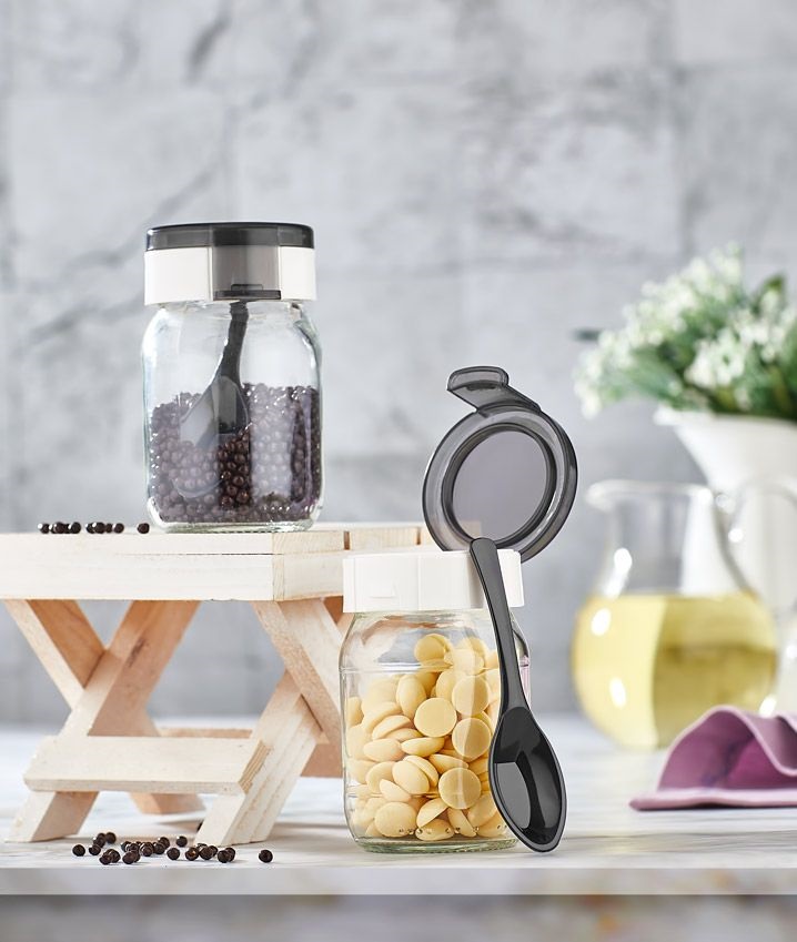 IRIS Solo üveg fűszertartó 190ml, fekete vagy réz színű HN-1224