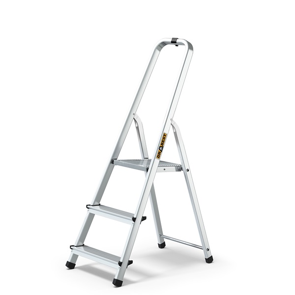 IRIS TOOLS HL-300-3S 3 (2+1) lépcsős alumínium létra, összecsukható, 125 kg teherbírás