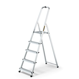 IRIS TOOLS HL-500-5S 5 (4+1) lépcsős alumínium létra, összecsukható, 125 kg teherbírás