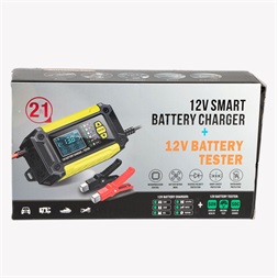 IRIS TOOLS ITBC-2000 Akkumulátor töltő és teszter, 12V 6A, digitális kijelzővel, AGM, GEL, Lead Acid battery