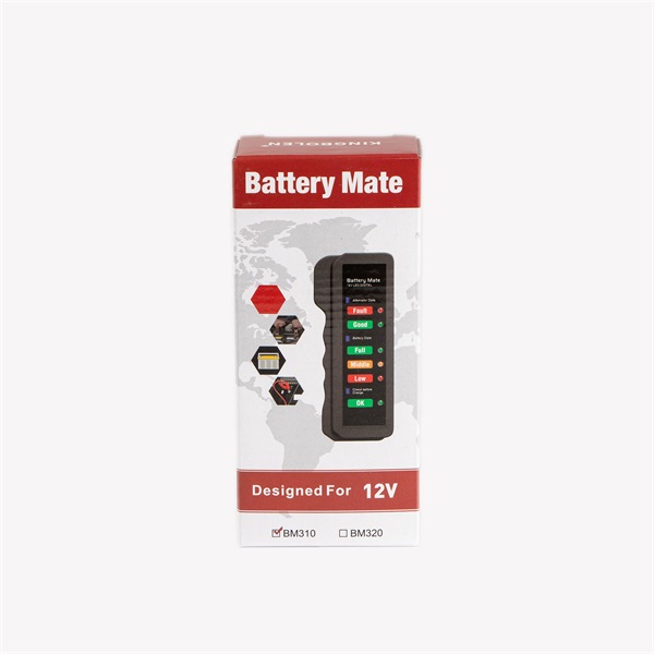 IRIS TOOLS  ITBC-4000 Akkumulátor teszter 12V, LED kijelzővel, akkumulátor csipesszel, AGM, GEL, Lead Acid battery