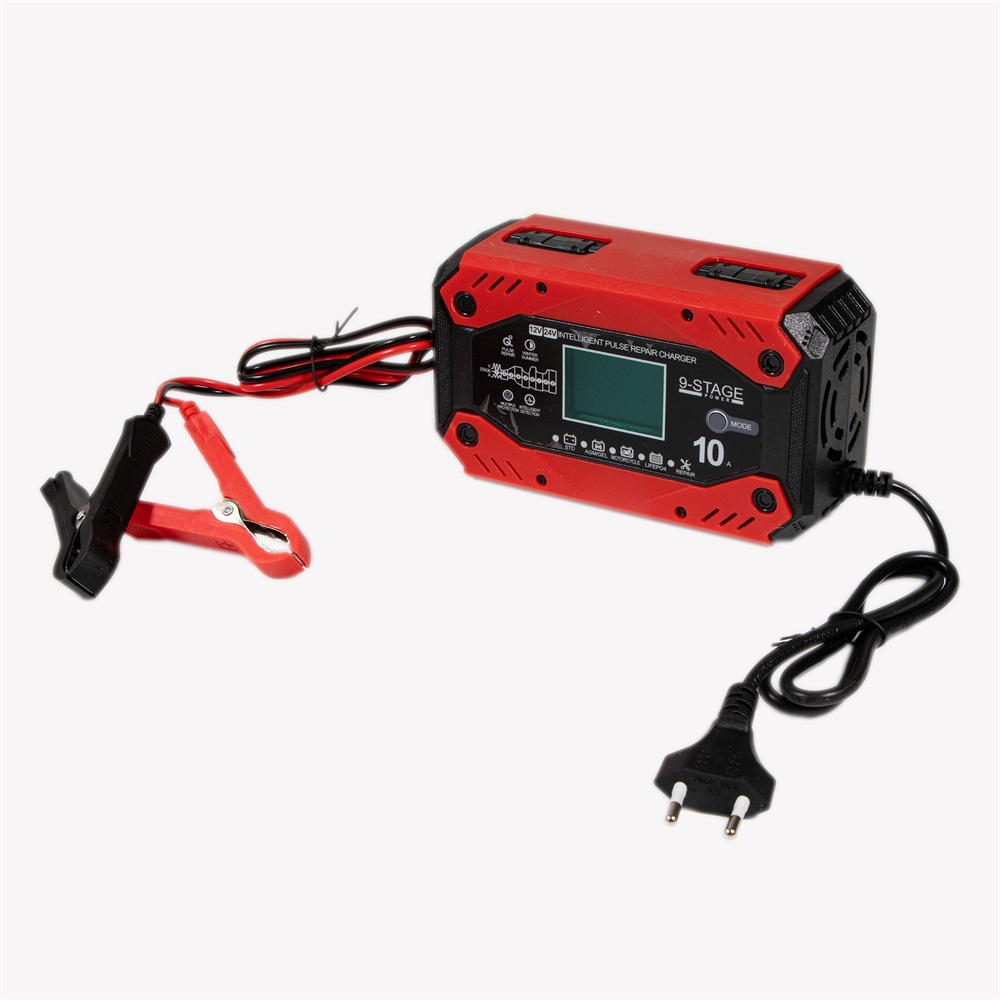 IRIS TOOLS ITBC-600 Intelligens automata 9 lépcsős akkumulátor töltő, 12V 10A vagy 24V 5A, AGM, GEL, Wet Lead Acid, Life
