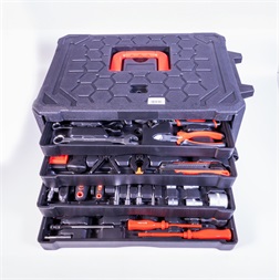IRIS TOOLS TS-1-008 műanyag táskában szerszámkészlet (Használt - A)