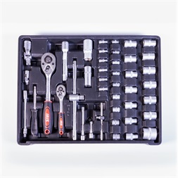 IRIS TOOLS TS-1-008 műanyag táskában szerszámkészlet (Használt - A)