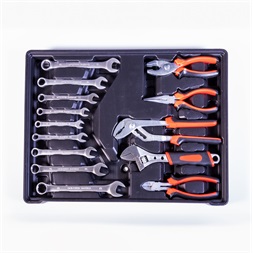 IRIS TOOLS TS-1-008 műanyag táskában szerszámkészlet (Használt - A)