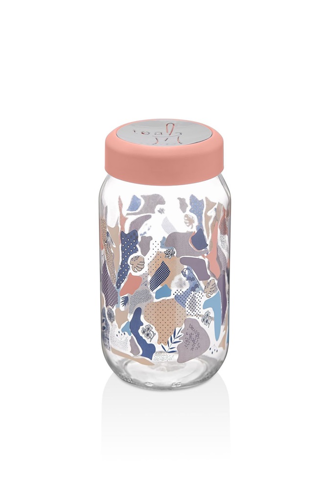 IRIS Valletta üveg fűszertartó 1.000ml, rózsaszín vagy kék színű HN-1447